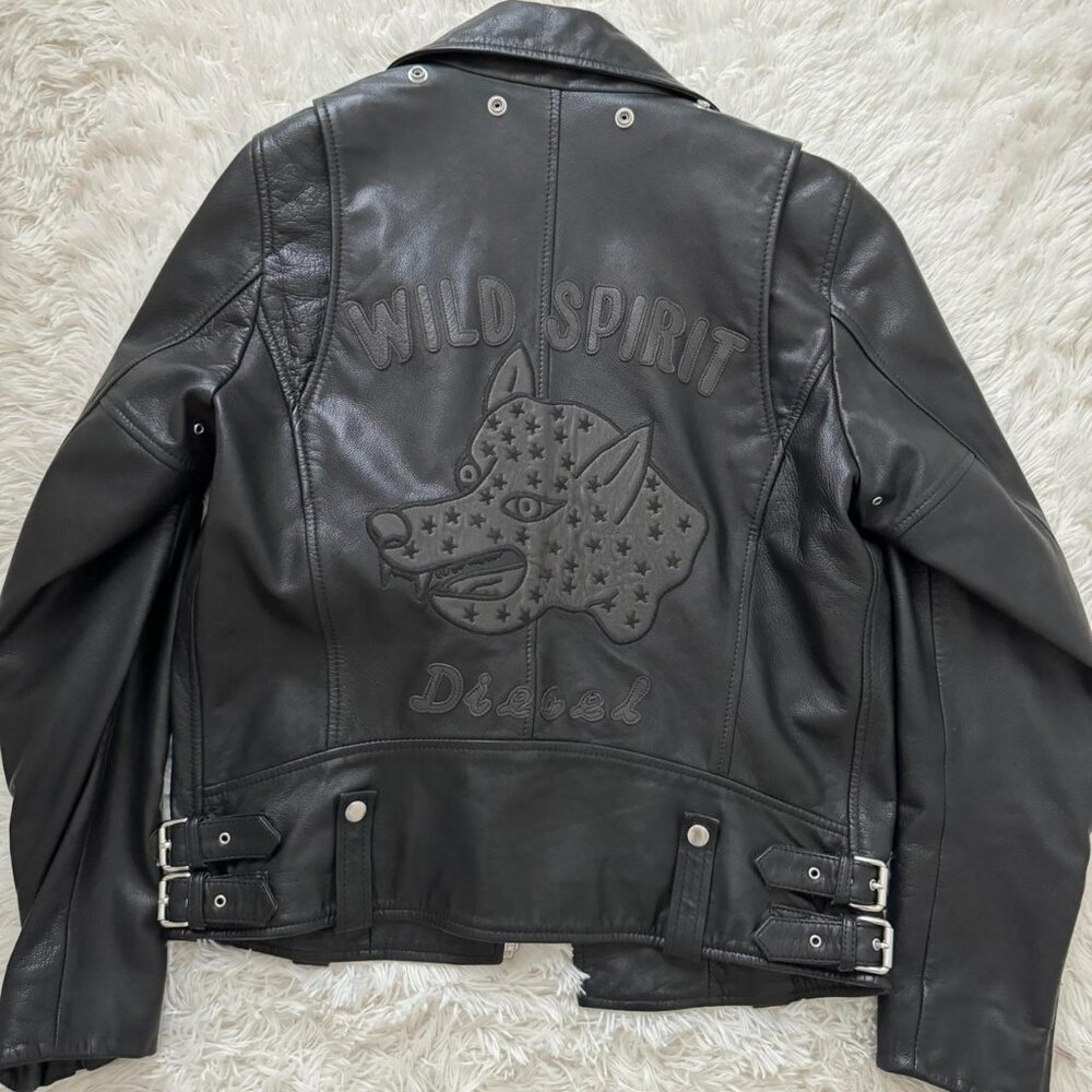 Diesel L-Beck-EMB “Wild Spirit” 100% Goat Leather Size M!! - Picture 3 of 9